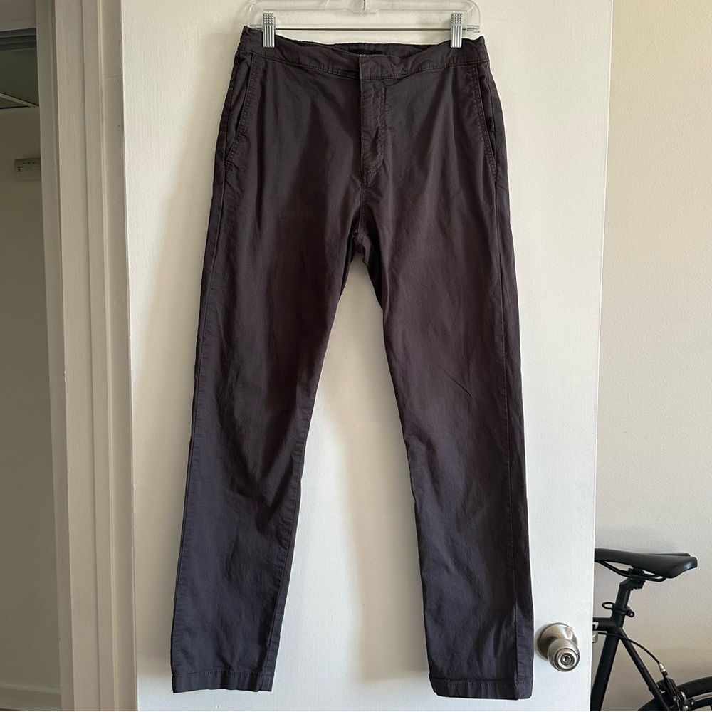 Onia Men’s Gray Cotton Blend Classic Neutral Chino Pants size 32 EUC - Picture 2 of 8